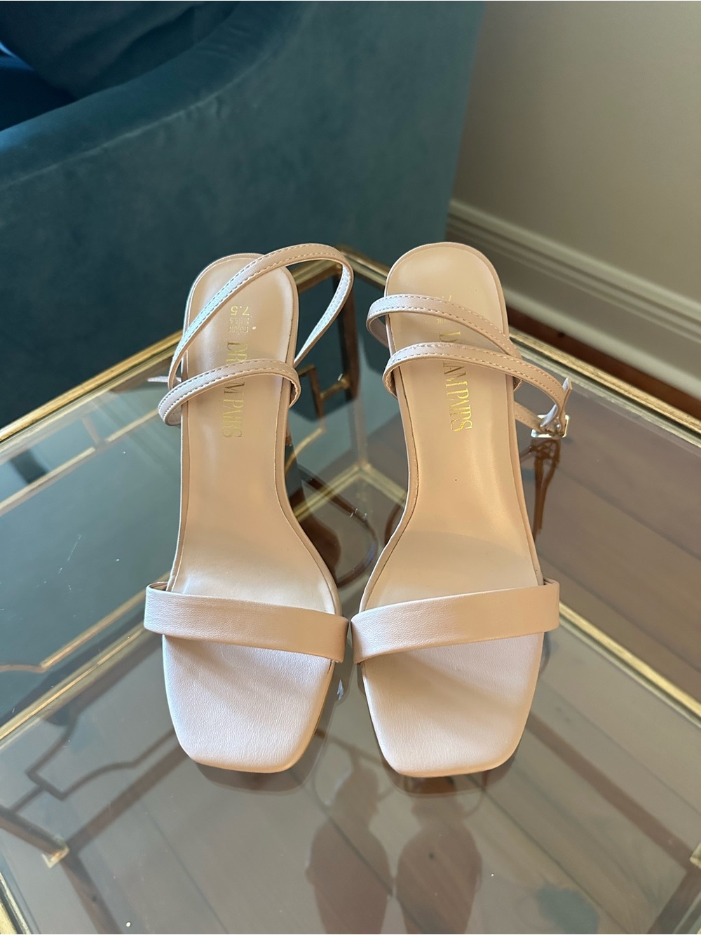 Dream Pairs nude Strappy Heels 7.5